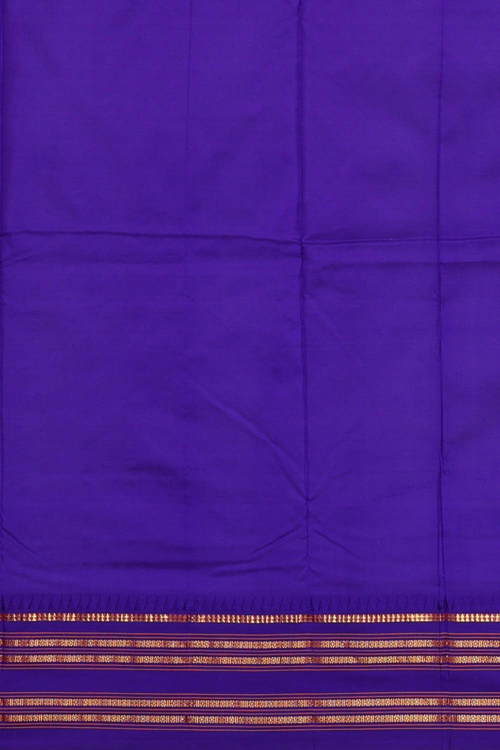 Image of Narayanpet Silk Orange Saree
